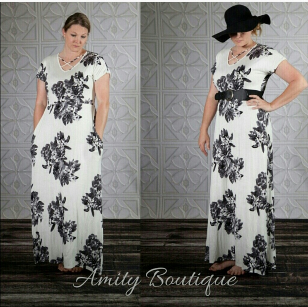 Muted Flower Maxi